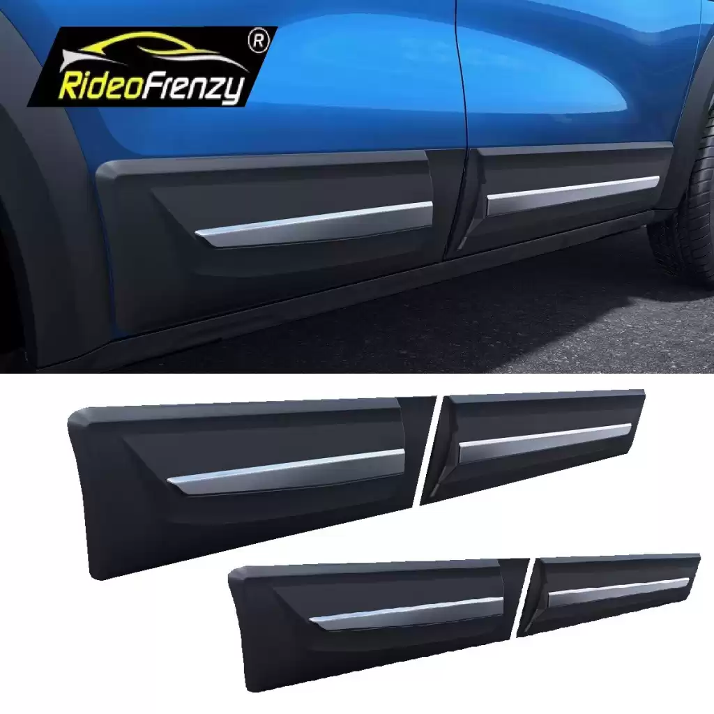 Buy Renault Kiger Chrome Side Beading Cladding | Triple Layer Chrome Coating | ABS Plastic