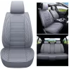 Buy RideoFrenzy Luxury Nappa Leather Car Seat Covers | Skin Fit Tailor Made | Platimum Grey Color | 20mm Evlon Foam
