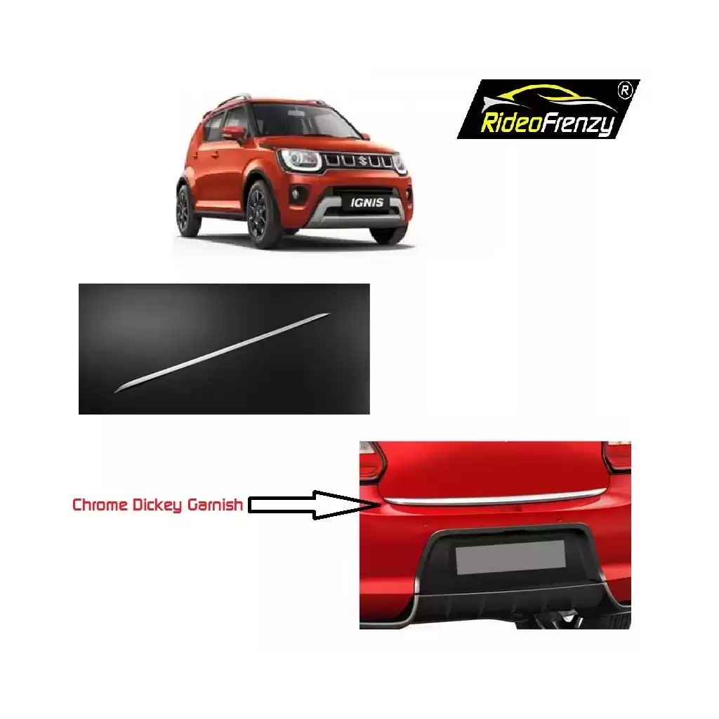 Buy Maruti Ignis Chrome Dickey Garnish | Stainless Steel
