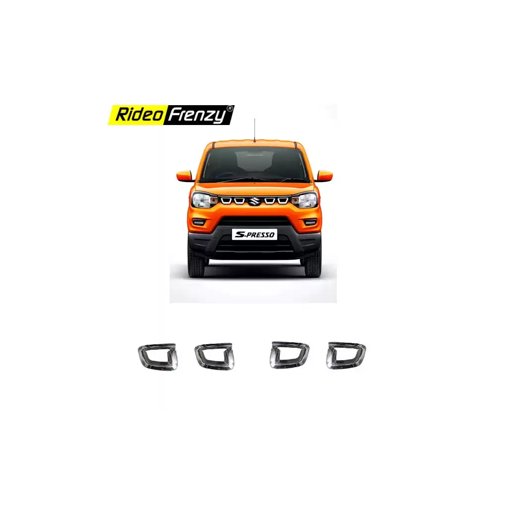 Maruti S-Presso Chrome Grill Pieces | Triple Layered Chrome Plating