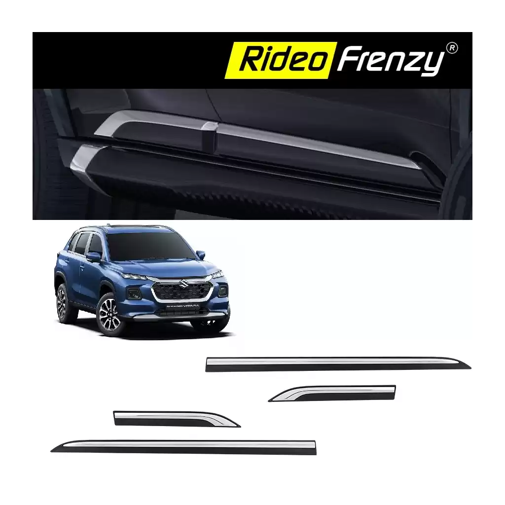 Buy Maruti Grand Vitara Chrome Body Side Cladding | Original OE type Design
