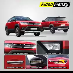 Buy New Brezza 2022 Chrome Combo Accessories | Headlight | Tail Light | Handle | Fog & Mirror Chrome