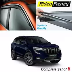 Buy Mahindra XUV700 Chrome Line Door Visors online INDIA | Unbreakable ABS Plastic