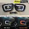 Buy Mahindra Scorpio N DRL Day Time Running Lights | Matrix Moving Turn Indicator Signal | OEM Fitting