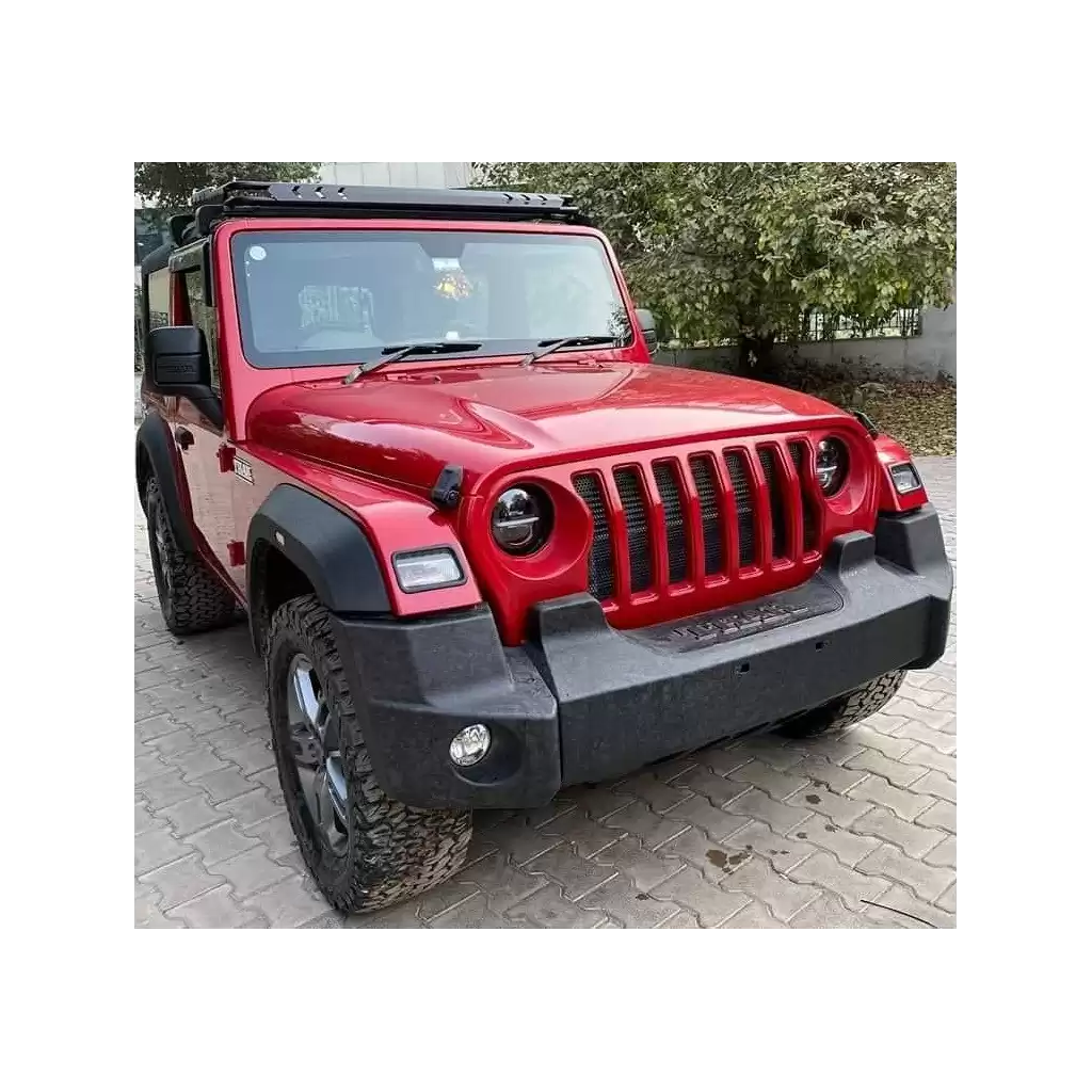 Mahindra THAR Rubicon Grill Seven Slot Red