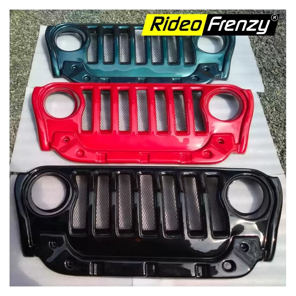 Mahindra Thar Wrangler Grill Modified | Painted