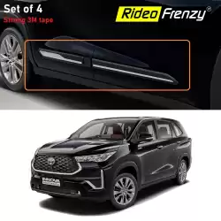 Buy Innova Hycross Chrome Side Beading Cladding online India| Triple Layer Chrome Coating | ABS Plastic