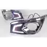 Buy Toyota Fortuner 2012-2015 Led DRL Day Time Running Lights with Fog Lamps | Matrix Type Turn Indicator Signal