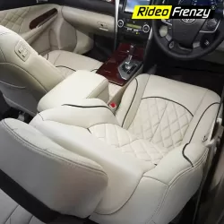 Kriscross Ice Grey Luxury car seat covers | Car seat covers designs