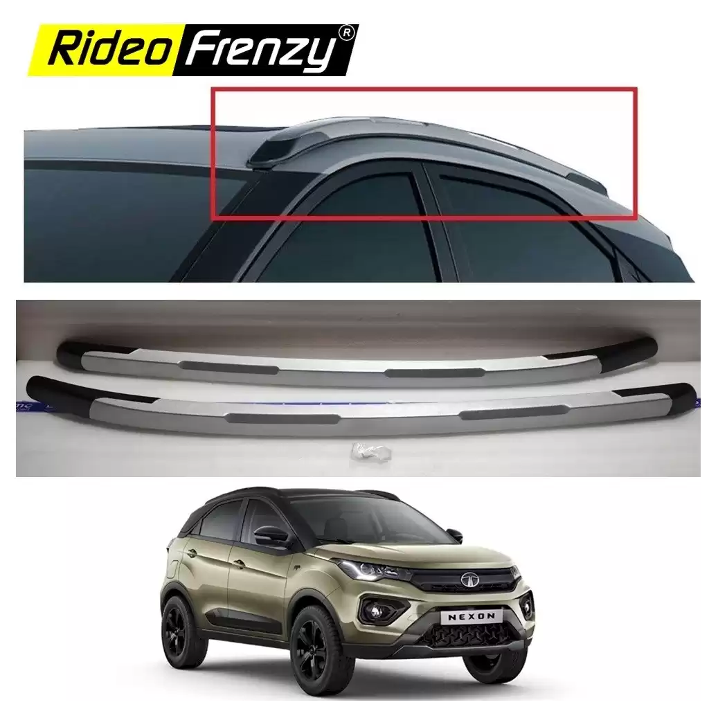 Buy Tata NEXON 2020 | 2021 Original OEM Type Roof Rails | Imported ABS Plastic with 3M Tape