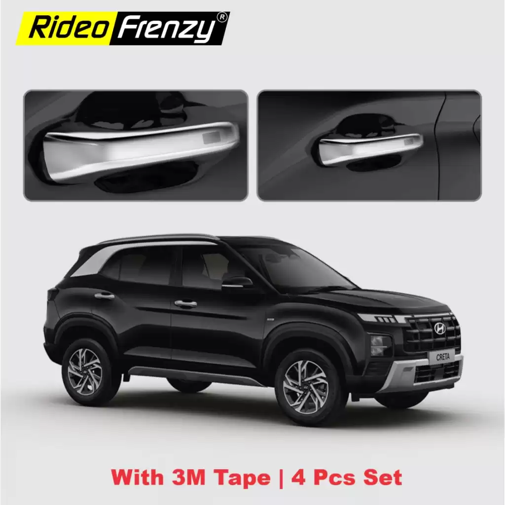 Buy Hyundai New Creta (2023-2024) Door Chrome Handle Ganish online India Buy Hyundai New Creta (2023-2024) Door Chrome Handle Ganish online India
