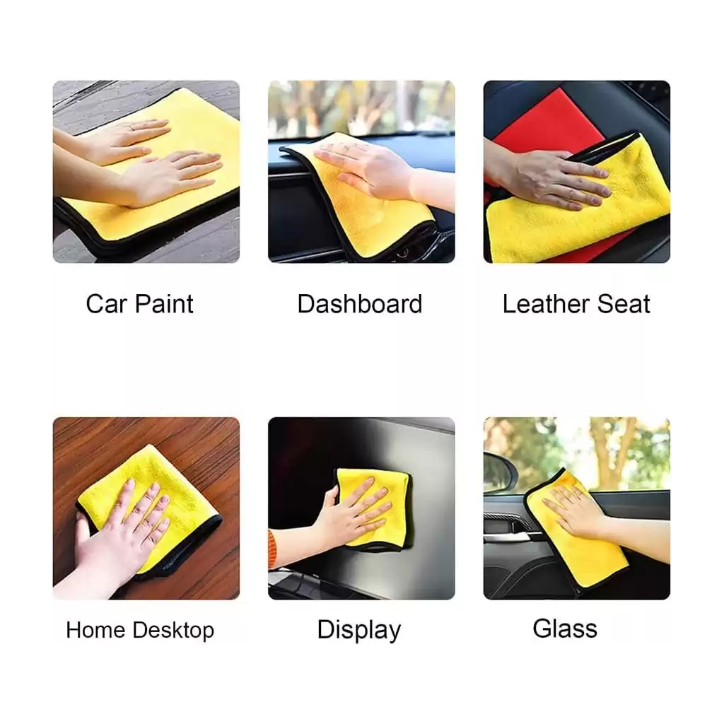 Blue color Best microfiber cloth for car in india