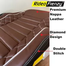 Best selling leather Streak Chocolate & White seat covers for car