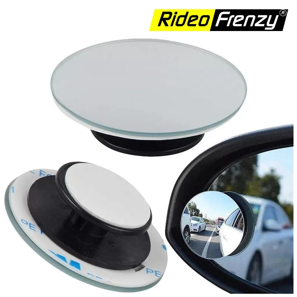 Buy Glass Frameless Round Convex Rear View Blind Spot Mirror Cars/Trucks/Vans (2") -Pack of 2