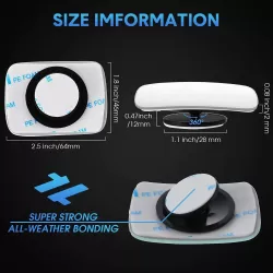 universal frameless blind spot mirror