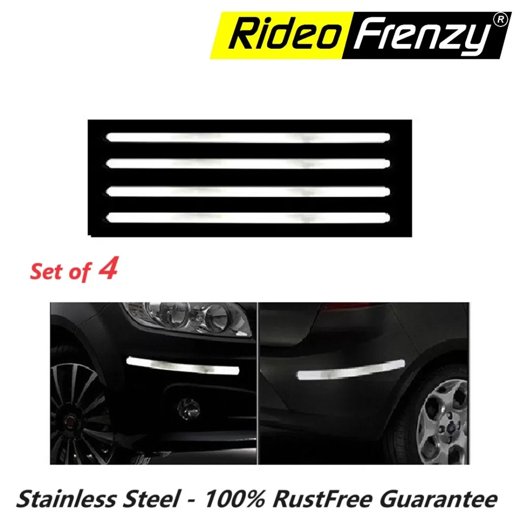 Buy Universal Stainless Steel Chrome Bumper Protectors