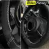 Buy Luxury Black & White Steering Wheel Covers | RideoFrenzy