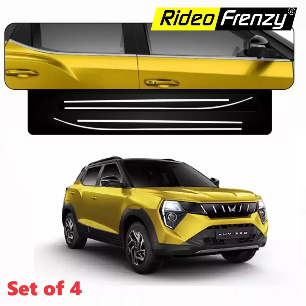 Buy Mahindra 3XO Lower Window Chrome Garnish online | RideoFrenzy