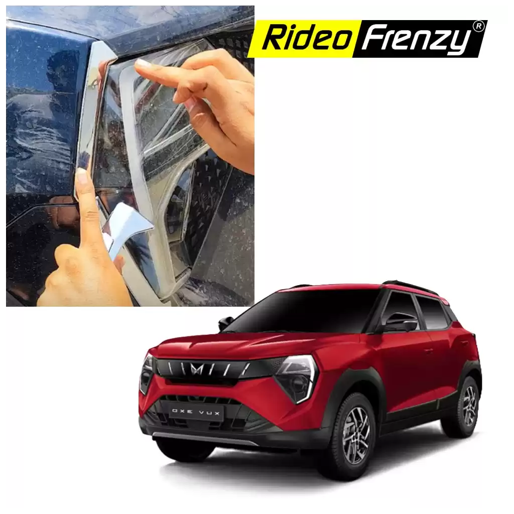 Buy Mahindra 3XO HeadLight Chrome Covers Garnish at RideoFrenzy
