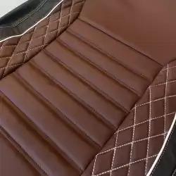 Buy Mahindra 3XO Coffee & Black Leather Seat Covers | RideoFrenzy