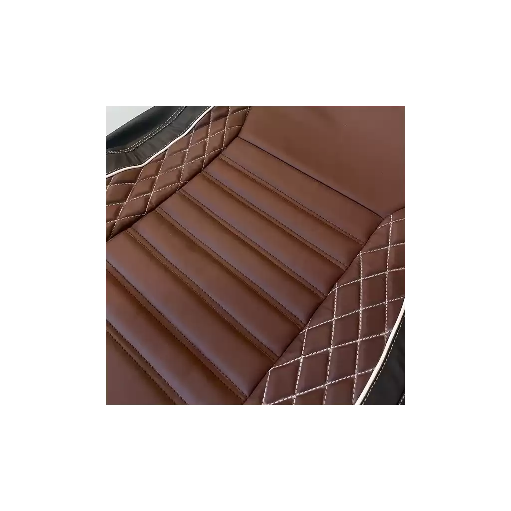 Buy Mahindra 3XO Coffee & Black Leather Seat Covers | RideoFrenzy
