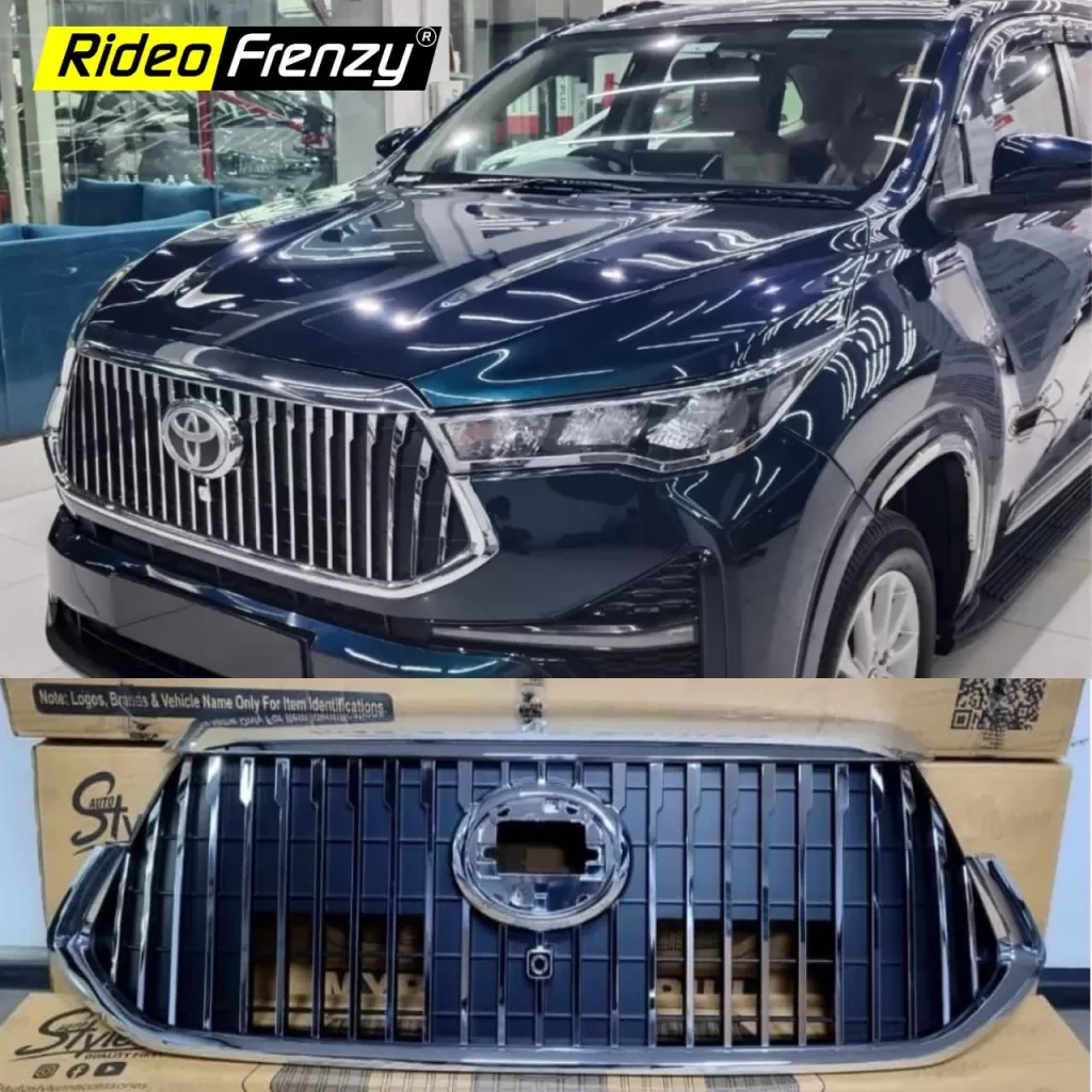 Buy Innova Hycross Maybach Style Chrome Grill| RideoFrenzy Buy Innova Hycross Maybach Style Chrome Grill| RideoFrenzy