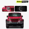 Buy Mahindra Thar Roxx Chrome Headlight Covers Garnish | RideoFrenzy