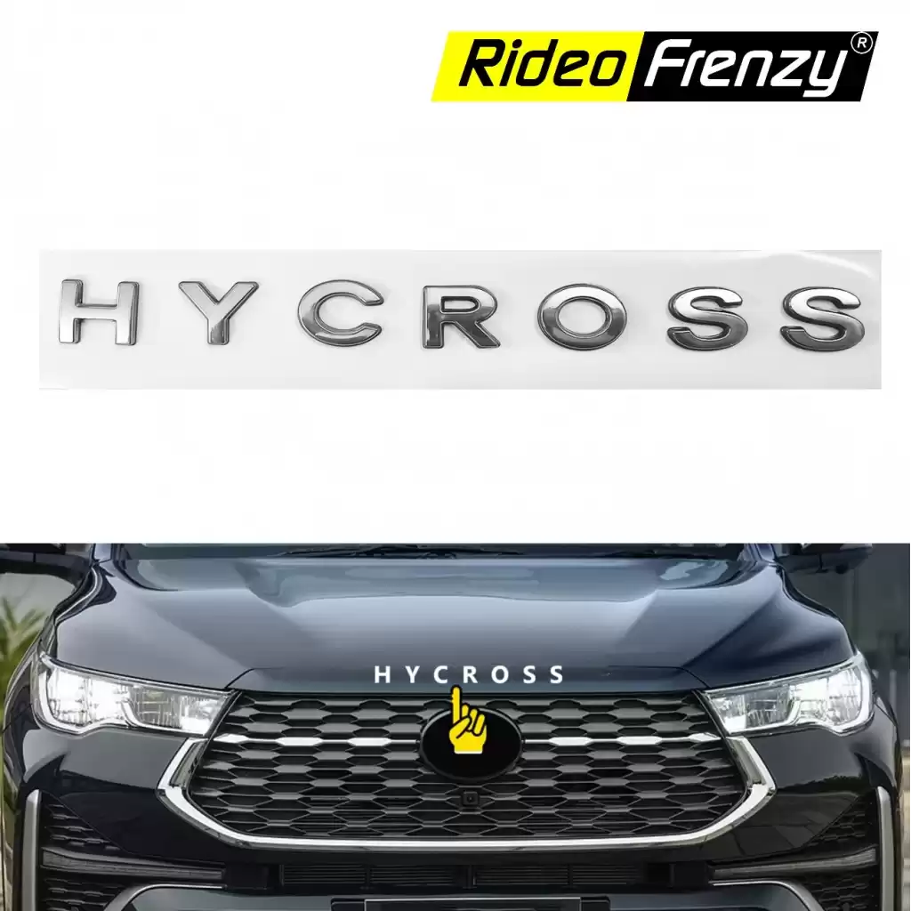 Buy Innova Hycross 3D Letters Chrome Logo Emblem Letters for Bonnet