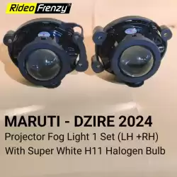Buy New Dzire 2024 | 2025 Fog Light Projector Fog Light | RideoFrenzy