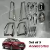 Buy New Dzire 2024 | 2025 Chrome Accessories Combo Kit | RideoFrenzy