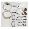 Buy Tata Punch Chrome Accessories Garnish Combo Kit Oline India | Headlight | Tail light | Mirror | Handle Chrome Garni