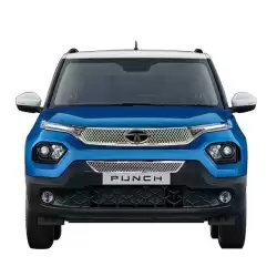 Buy Tata Punch Bentley Style Chrome Front Grill | Triple Layer Chrome Plating ( Upper + Lower )