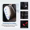 RideoFrenzy Luxury Light Grey & Black Nappa Leather Seat Covers Airbag friendly