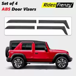 Buy Mahindra Thar Roxx Door Visors Online India | RideoFrenzy