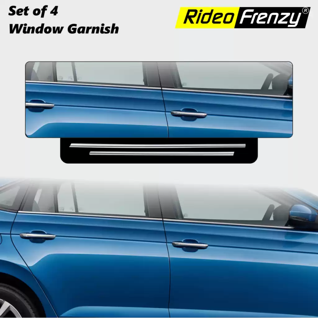 Buy Skoda Slavia and VW Virtus Lower Window Chrome Garnish online India