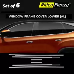 Buy Tata Harrier Lower Window Chrome Garnish online India | RideoFrenzy