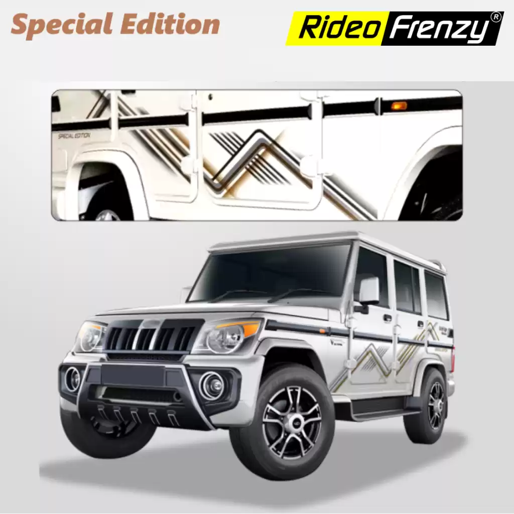 Buy Mahindra Bolero Special Edition Body Stickers online India | RideoFrenzy