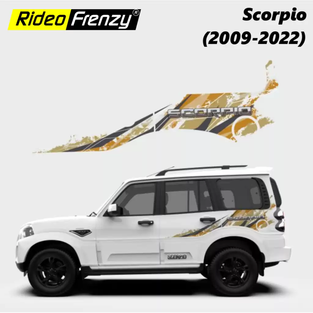 Buy Mahindra Scorpio (2009-2022) Body Stickers online | RideoFrenzy