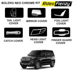 Buy Mahindra Bolero Neo Chrome Accessories Combo Kit online at RideoFrenzy