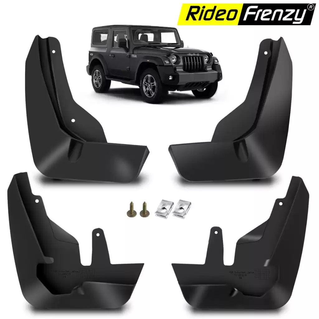 Mahindra THAR Original Mud Flaps Splsh Guards | RideoFrenzy
