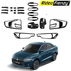 Buy New Dzire Paino Black Combo Garnish Set online | RideoFrenzy