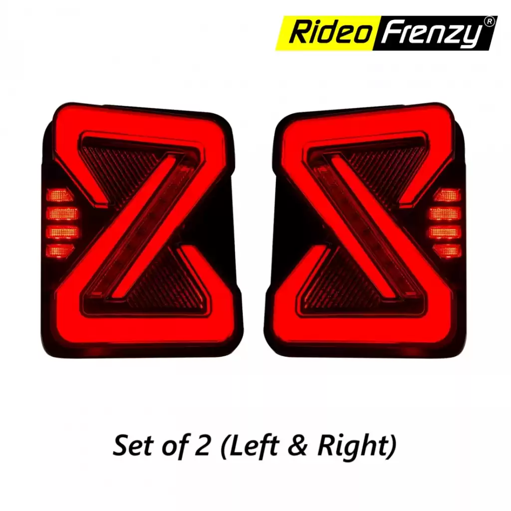 Buy Mahindra Thar Infinity LED Tail Lights Online India | RideoFrenzy