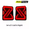 Buy Mahindra Thar Infinity LED Tail Lights Online India | RideoFrenzy