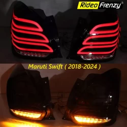Buy Maruti Swift (2018-2024) LED Tail Lights-Benz Design Online India | RideoFrenzy