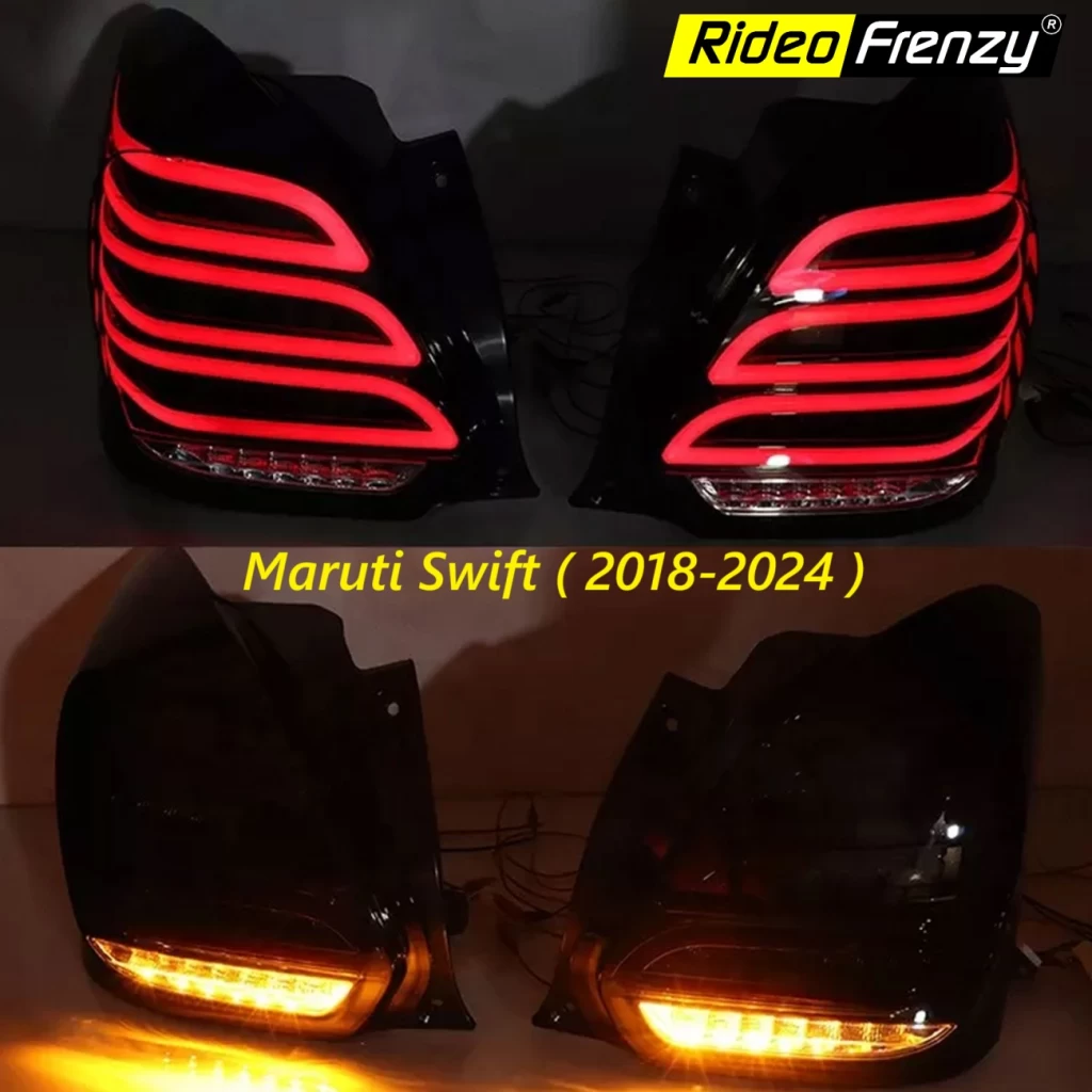Buy Maruti Swift (2018-2024) LED Tail Lights-Benz Design Online India | RideoFrenzy
