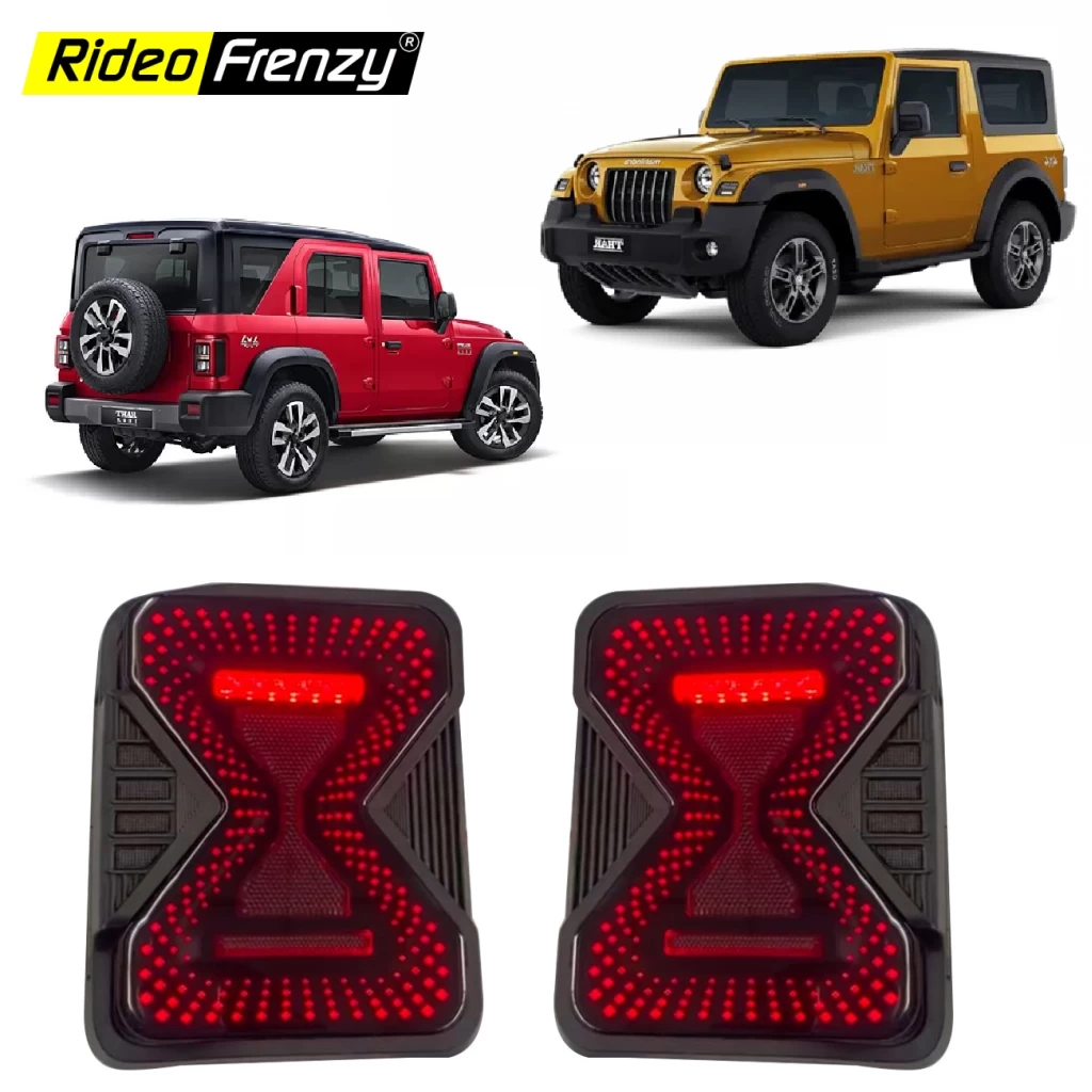 Buy Mahindra Thar ROXX  LED Tail Lights online India | RideoFrenzy