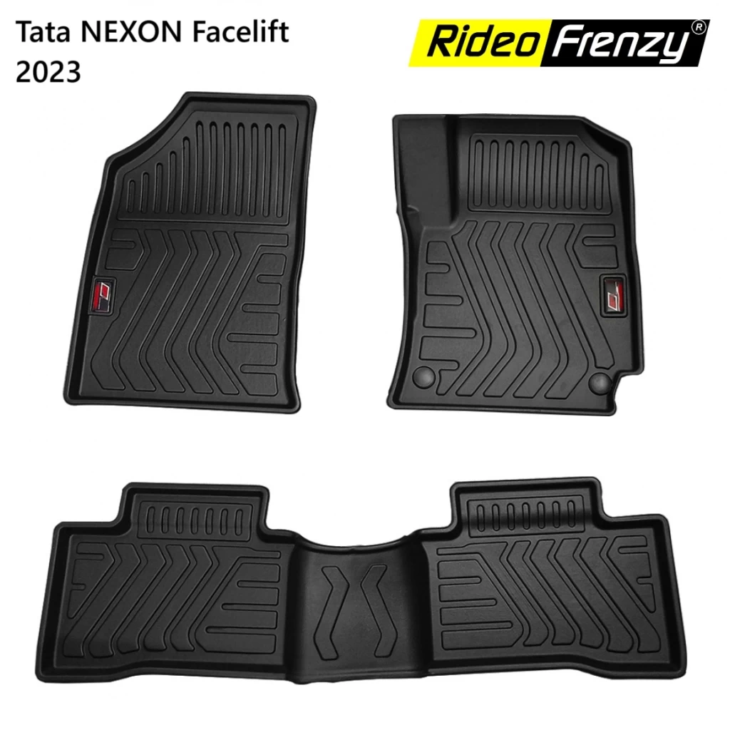 Buy New Tata NEXON PVC Laser Cut Floor Mats online India | RideoFrenzy