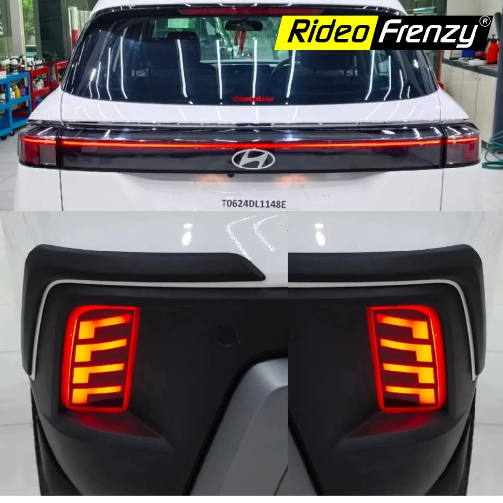 Buy Hyundai New Creta Rear Reflector LED Lights online India | RideoFrenzy