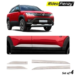 Buy Maruti New Brezza (2022) Silver Side Beading with Chrome Insert (All Variants) online India | RideoFrenzy