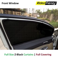 Full Z Black Sunshades Curtains for Car at RideoFrenzy